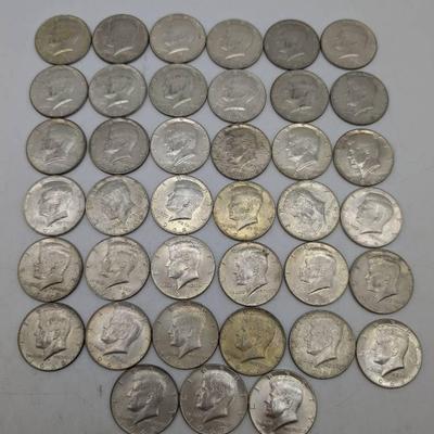 39 1965-1969 Kennedy Half Dollars