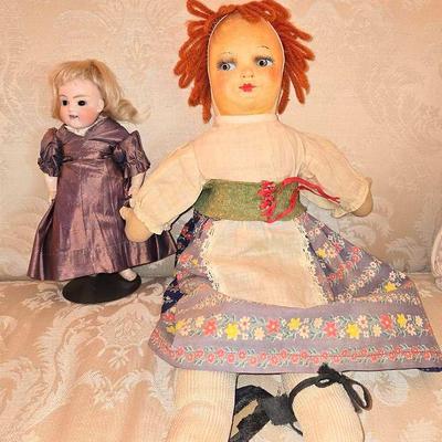 2 Antique Dolls 