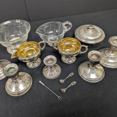 Sterling Silver Weighted & Rimmed Lot