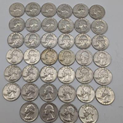 40 Silver 1941 Washington Quarters 