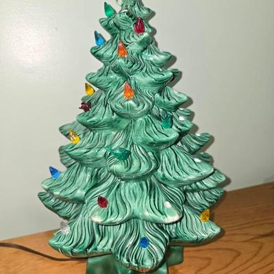 Vintage Ceramic Christmas Tree Light