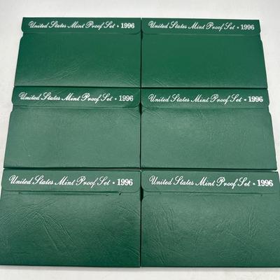 Six 1996 U.S. Mint Proof Sets
