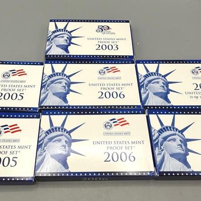 United States Proof Sets 2003, 2005,2006,2007