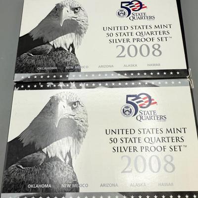 United States Mint State Quarters Silver Proof Set 2008