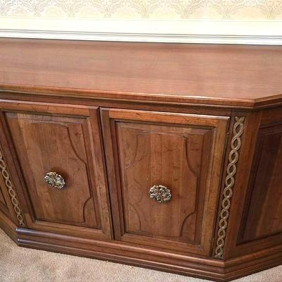 Vintage Davis Cabiney Co Cherry Wood Buffet
