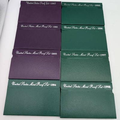 8 Proof Sets..1987, 1988, 1993-1998