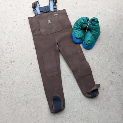 Lot #170 - Cabela's Insulated Chest Waders (Medium Short) with Green Booties