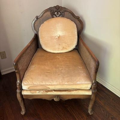 Lot #2 - Antique Cane Back Armchair