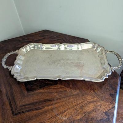 Lot #26 - Vintage Leonard Silver Plated Serving Tray