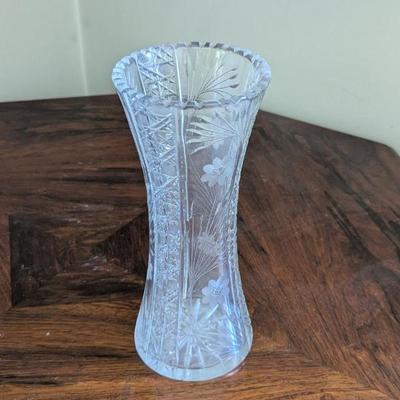 Lot #19 - Vintage Crystal Flower Vase