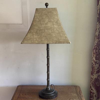 Lot #10 - Vintage Faux Bamboo Table Lamp
