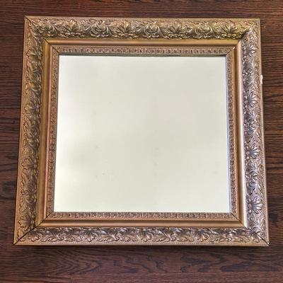 Lot #12 - Antique Ornate Gold Wall Mirror