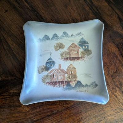 Lot #22 - Sascha Brastoff Mid Century Decorative Ashtray Plate