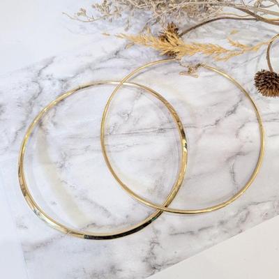 Lot #208 - 14k Yellow Gold Choker Necklaces