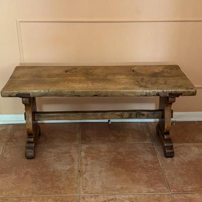 Lot #6 - Antique Rustic Wooden Bench
