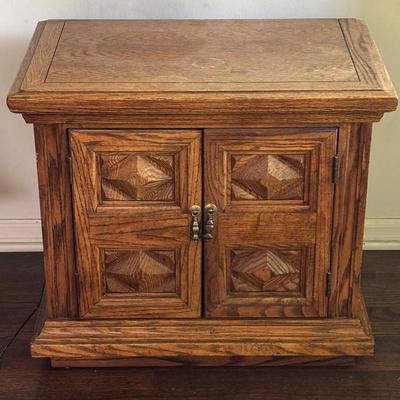 Lot #9 - Vintage Wooden Side Table Cabinet