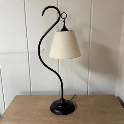 Lot #49 - Vintage Black Metal Table Lamp