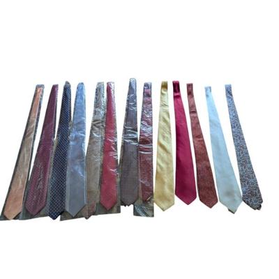 Lot #89 - Lot of 13 Vintage Silk Ties