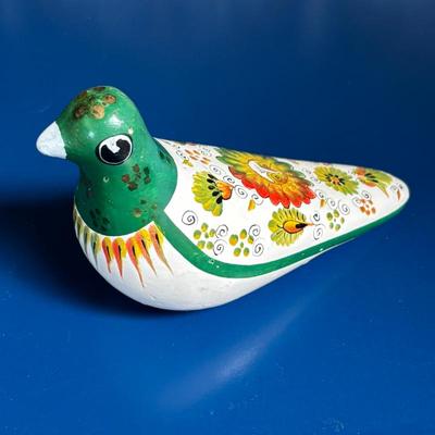Lot #60 - Vintage Tonala Pottery Bird Mexican Folk Art