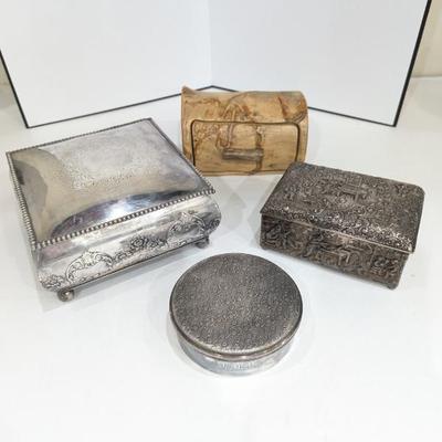 Lot #174 - Vintage Decorative Jewelry Boxes Set