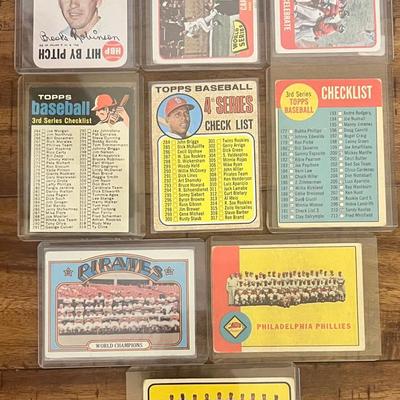 9 Collectible 1960’s Topps Baseball Cards