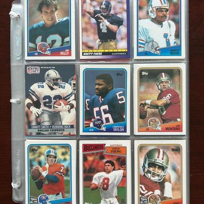 Over 200 Vintage Football Cards. Joe Montana, Jerry Rice, Emmitt Smith, and More