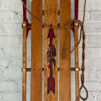 Vintage Flexible Flyer III Wooden Sled