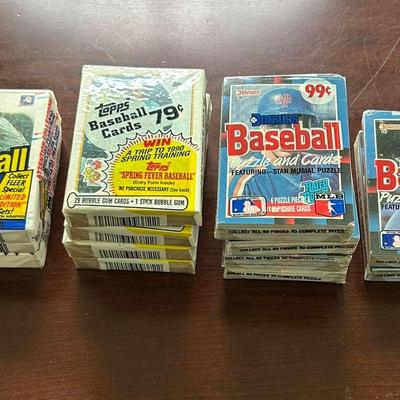 Unopened/Sealed Cello Packs, 1988 Donruss, Fleer, and More