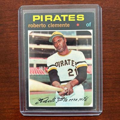 1971 Topps Baseball Card. Roberto Clemente - Pittsburgh Pirates. Card #630