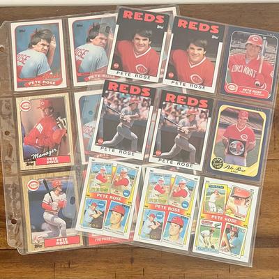 35 Collectible Pete Rose Baseball Cards