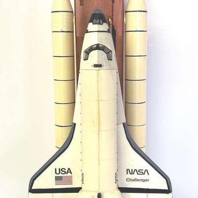 Large Vintage Model Of The Challenger Space Shuttle 