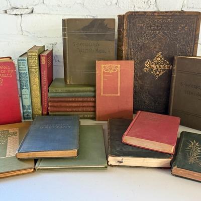 Antiquarian Books (20) With Shakespeare & Other HB Classics