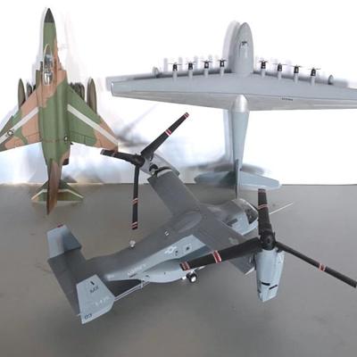 Spruce Goose Model Plane With Osprey Plane And Fighter Jet