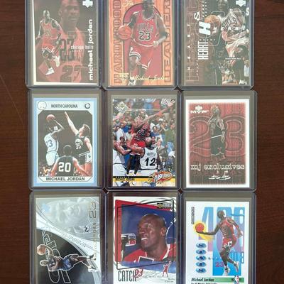 Vintage Michael Jordan Cards. Hardwood Leaders, North Carolina College Card, and More