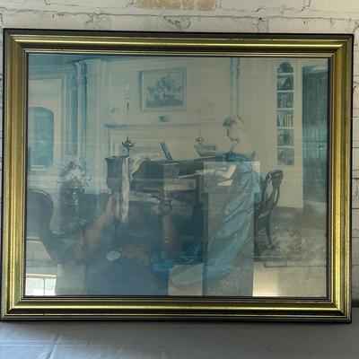 Framed Print of a Marguerite Stuber Pearson Interior Scene