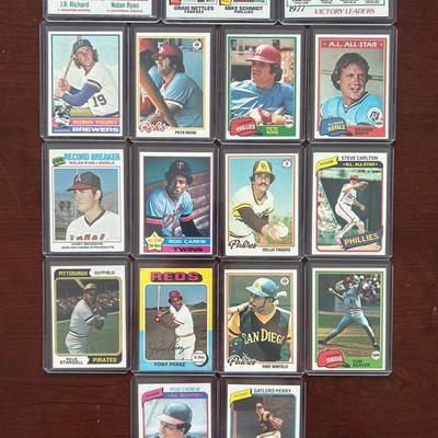 Vintage Baseball Cards. Nolan Ryan, Pete Rose, Mike Schmidt and More