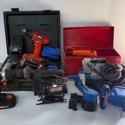 Power Tools w/ Drills, Saws, Batteries, Etc.