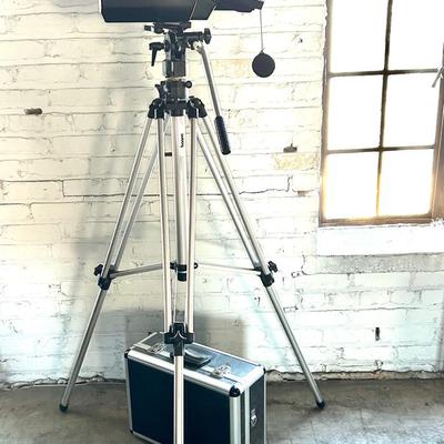 Quasar SVHS Camera with Bogen Tripod and Steel Sided Camera Case