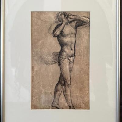 Print “The Damned Soul” after Michelangelo 