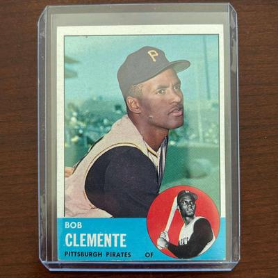 1963 Topps Baseball Card. Bob Clemente - Pittsburgh Pirates. Card #540