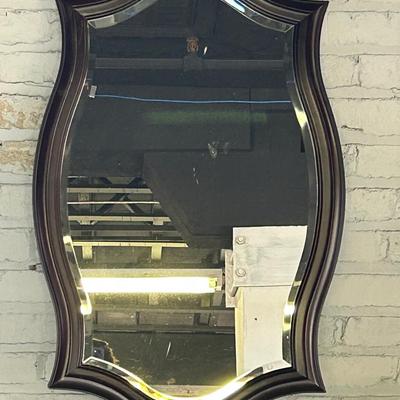 Bombay Company Mahogany Finish Wood-Framed Mirror