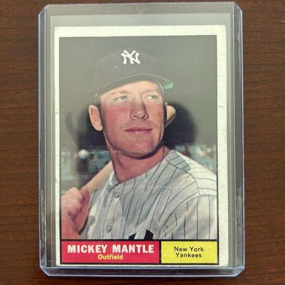 1961 Topps Baseball Card. Mickey Mantle - New York Yankees. Card #300