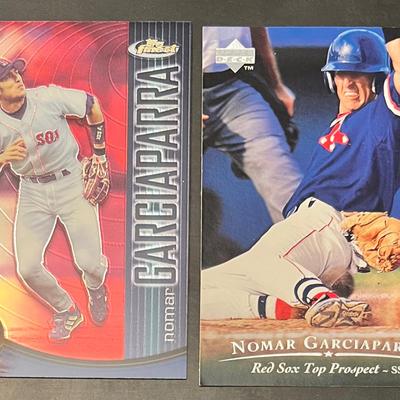 2 Collectible Nomer Garciaparra Baseball Cards, Topp Prospect - Numbered Cards