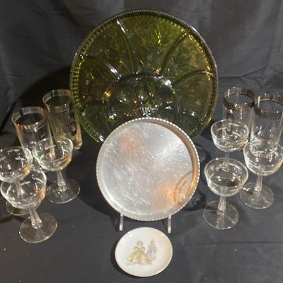 Attractive Wine Glasses & Other Items 