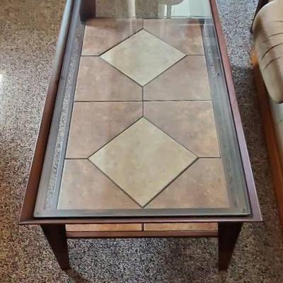 (3) Metal, Tile and Glass Tables