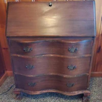 Chippendale Style Secretary Desk 