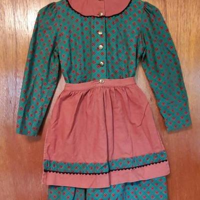 Vintage Girl's Dress with Apron