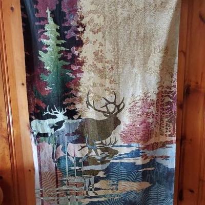 Large Elk Wall Tapestry 