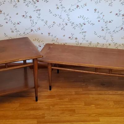 Vintage Lane Mid Century Coffee and Side Table 