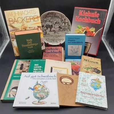 German Books and Collectable Plate 